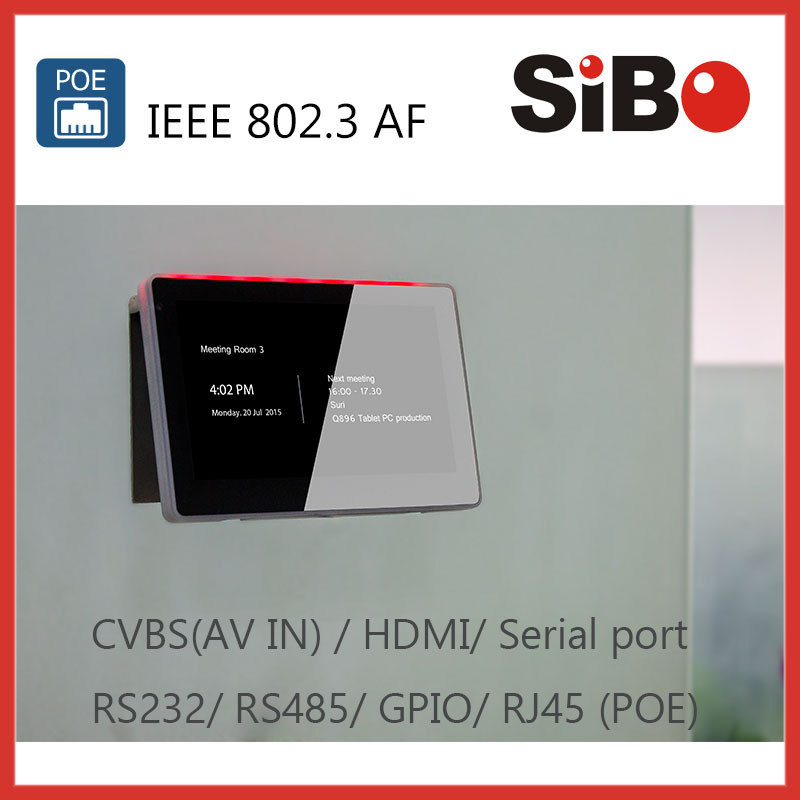 7 inch wall embedded android poe tablet pc for door intercom system