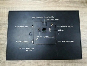 industrial grade no battery 10 inch android poe ethernet lan rj45 touch panel support wall flush mounting