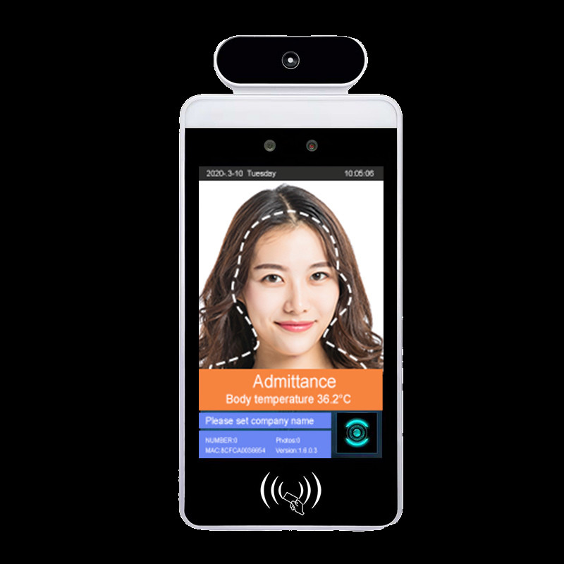 8 inch wall vesa mount android tablet support face recognition temperature monitoring