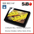 Indoor HMI Application Glass Mirror 1024*600 IPS 7" Wall Mounted Android Touch Tablet With PoE Ethernet