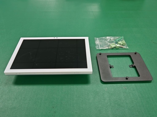 New White Color 10 inch Android POE Tablet Control Touch Panel with Wall Mount,LED light,Relay,RS232,RS485