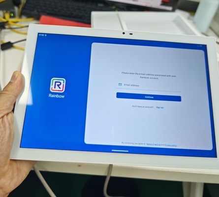 New White Color 10 inch Android POE Tablet Control Touch Panel with Wall Mount,LED light,Relay,RS232,RS485