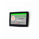 Customized RS485 GPIO LED Light Option Android OS Rooted 7 Inch Wall Flush Mount POE Touch Panel