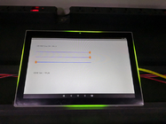 10 Inch Glass Wall Installation Android PoE Tablet Customized Adjustable Red Green Blue LED Light Indicator Side Bars