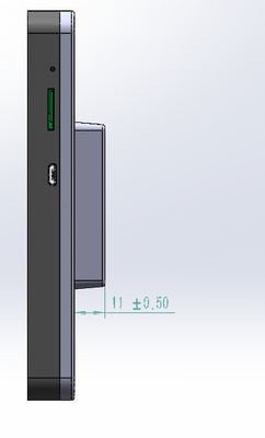 Door Entry System Wall Mounting 5 Inch Android POE Touch Screen with Echo Cancel Circuit