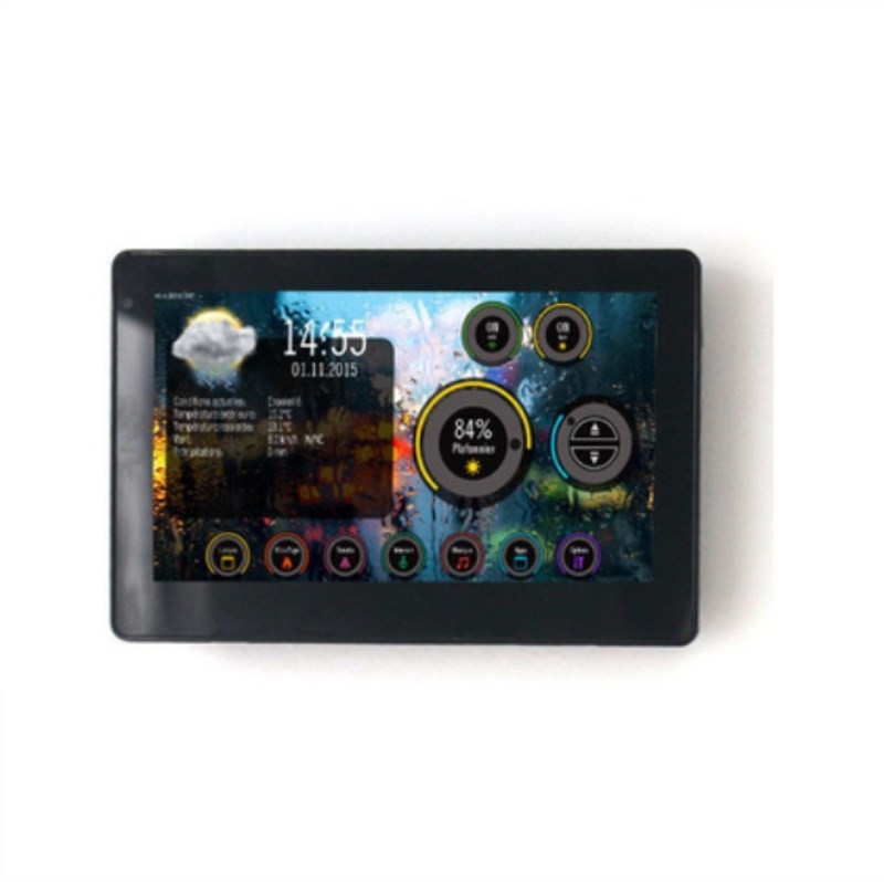 Customized LED Light Indicator Glass Wall 7" Android Based Control Touch Panel POE Tablet PC