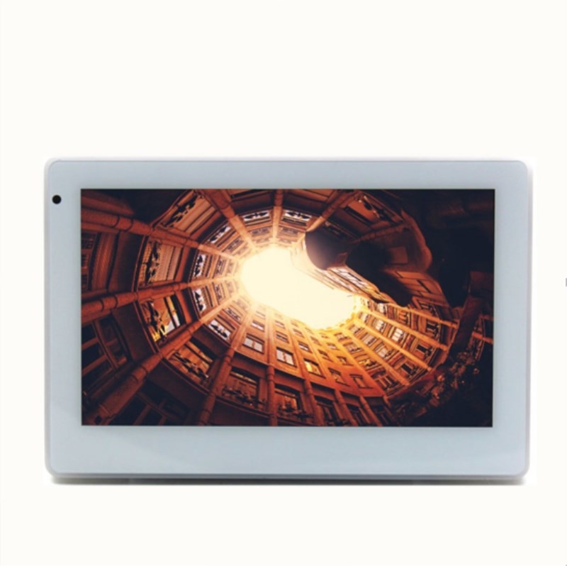 OEM Industrial Control Android Tablet PC 7 Inch Wall Flush Mount POE Touch Panel With RGB LED Light