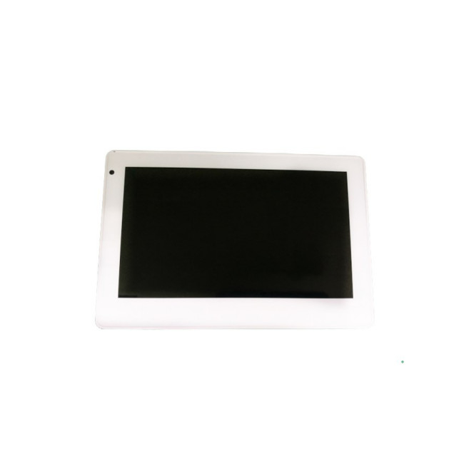 Meeting Room Digital Signage 7 inch Glass Wall Mount Android POE Touch Screen with LED Light Bar