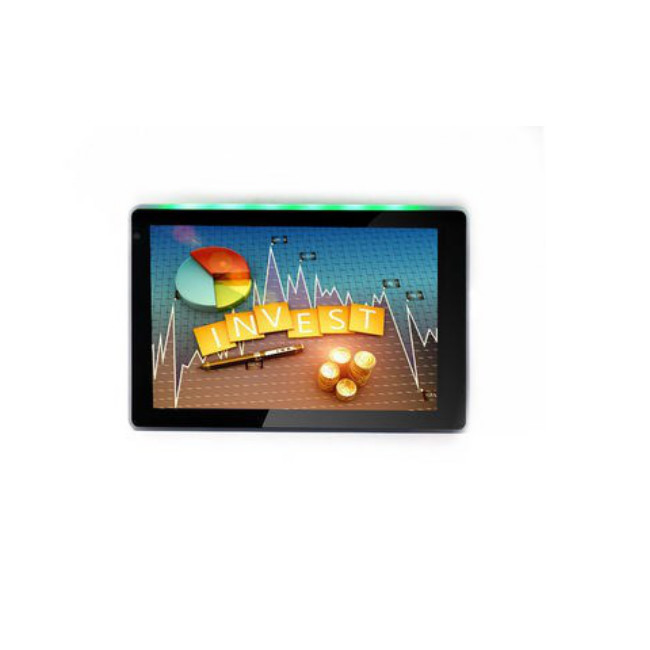 7 Inch Customized Splash Screen Wall Mount Android OS Kiosk Touch Panel PC With Temperature Sensor