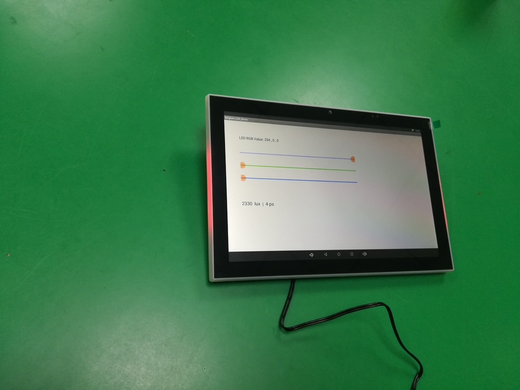 OEM Industrial Android POE Tablet 10.1 inch Embedded Wall Touch Panel LED Light Indicator LCD Display