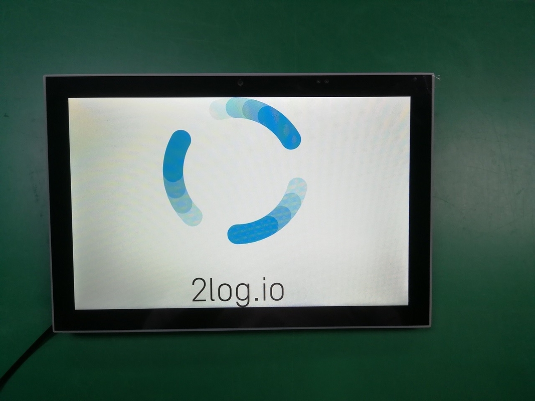 OEM Boot Logo 10 Inch Recess Wall Android POE Touch Monitor with front NFC Proximity Sensor