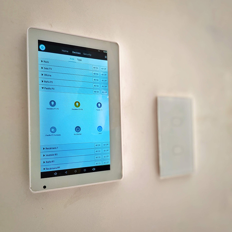 White Color Integrated Android Rooted Touch Displays 7 Inch POE Wall Mount Bracket